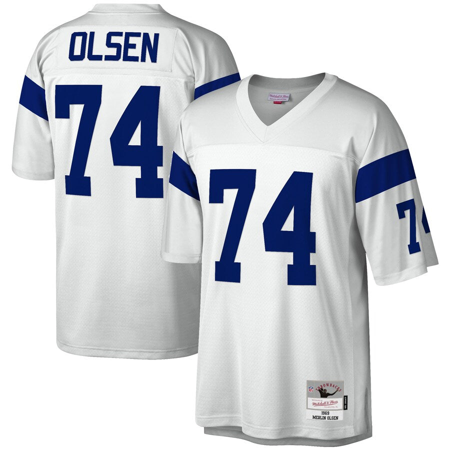 Los Angeles Rams Merlin Olsen Legacy NFL jersey front view