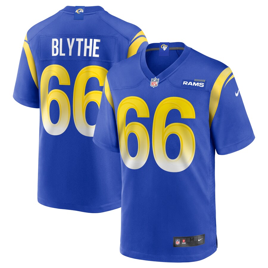 Los Angeles Rams Austin Blythe NFL jersey front view