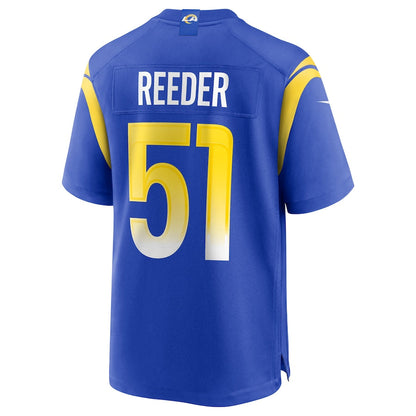 Los Angeles Rams Troy Reeder NFL jersey front view
