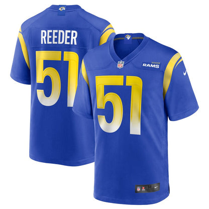 Los Angeles Rams Troy Reeder NFL jersey front view