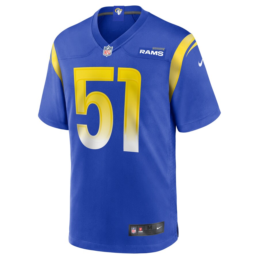 Los Angeles Rams Troy Reeder NFL jersey front view