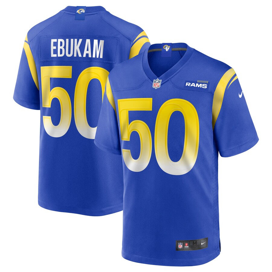 Los Angeles Rams Samson Ebukam NFL jersey front view