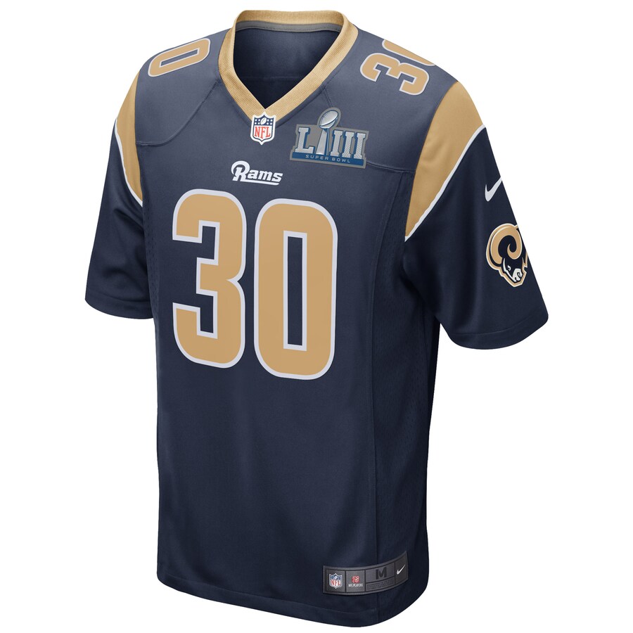LAR TG Navy Super Bowl LIII Bound Game Jersey rtj football 2384
