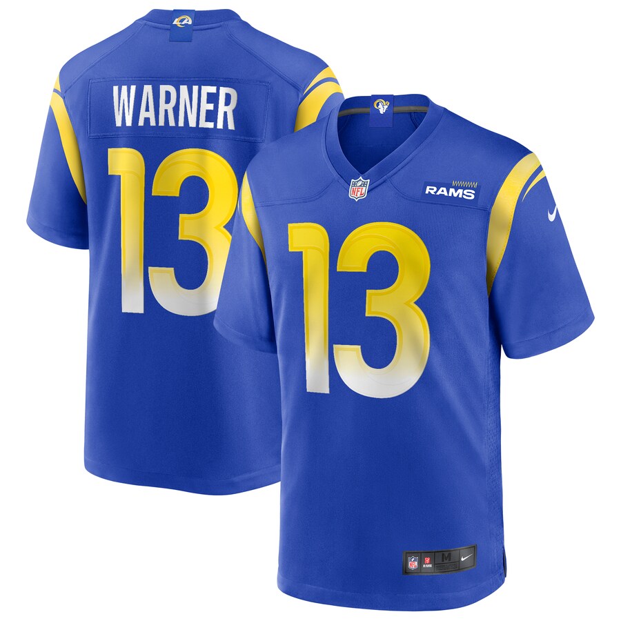 Los Angeles Rams Kurt Warner NFL jersey front view