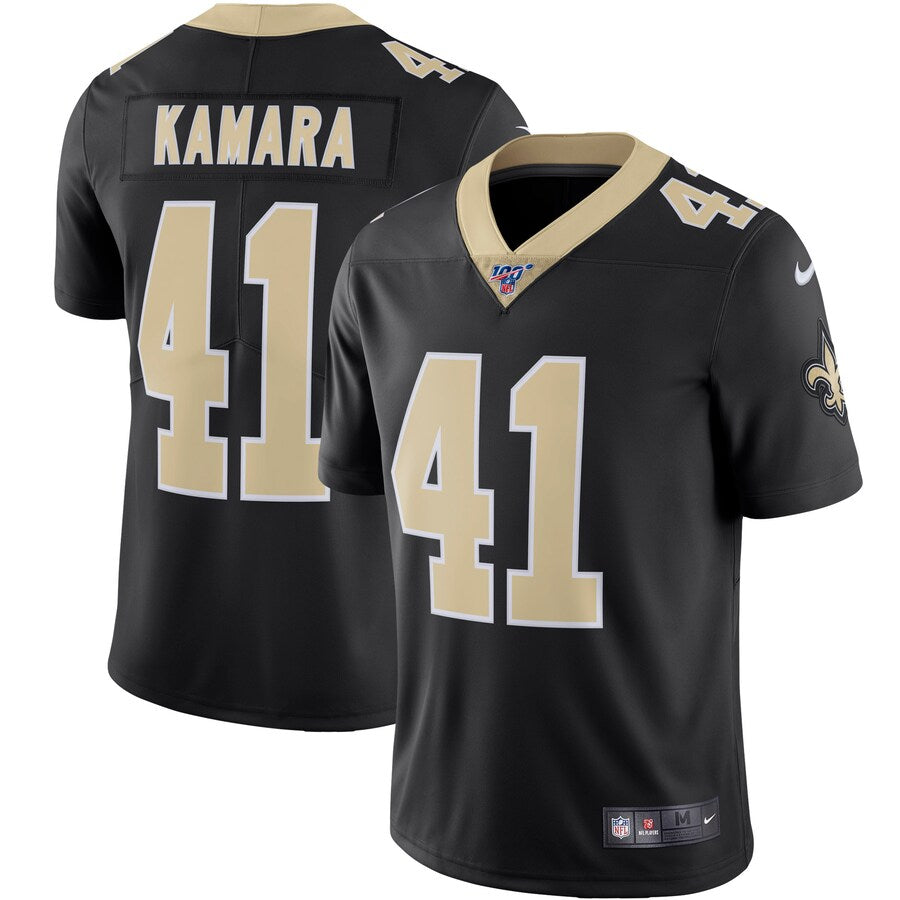 New Orleans Saints Alvin Kamara 100 NFL jersey front view