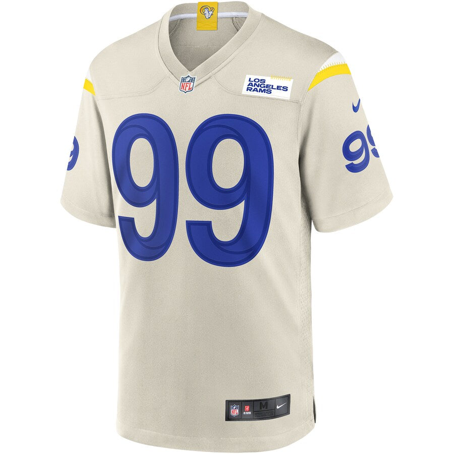 Los Angeles Rams Aaron Donald Bone NFL jersey front view