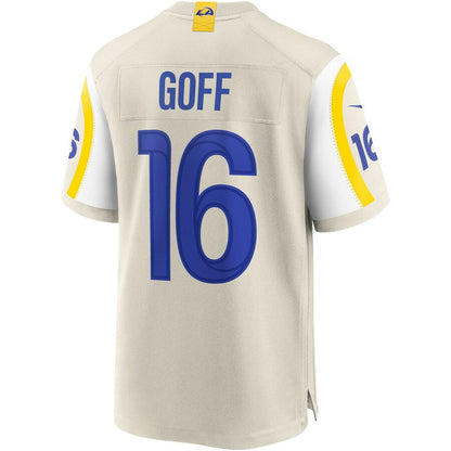 Los Angeles Rams Jared Goff Bone NFL jersey front view
