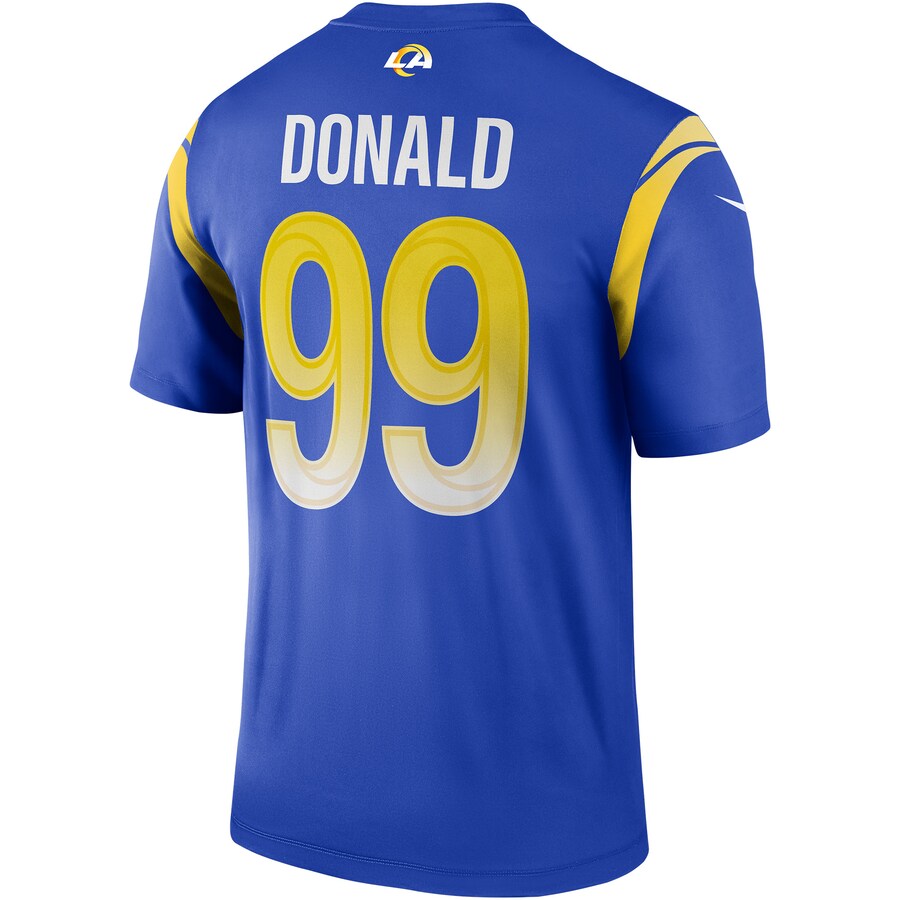 Los Angeles Rams Aaron Donald Legend NFL jersey front view