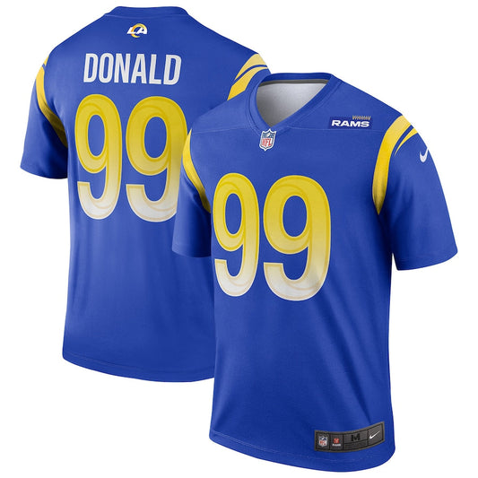 Los Angeles Rams Aaron Donald Legend NFL jersey front view
