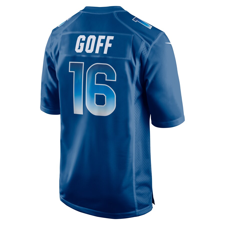 Nfc Jared Goff Royal Pro Bowl Game Jersey 2467 jersey front view