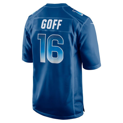 Nfc Jared Goff Royal Pro Bowl Game Jersey 2467 jersey front view