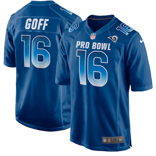 Nfc Jared Goff Royal Pro Bowl Game Jersey 2467 jersey front view