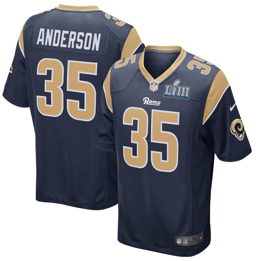 Los Angeles Rams Cj Anderson Super Bowl Liii NFL jersey front view