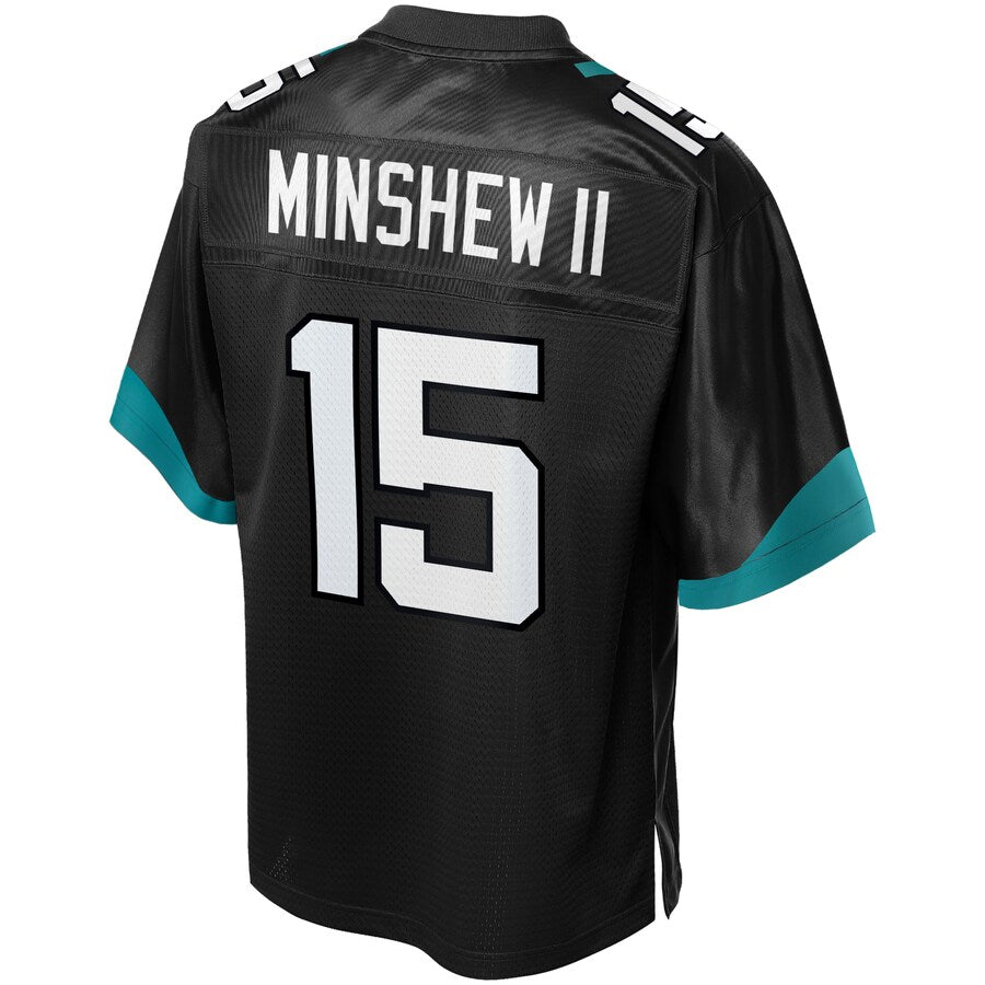 Jacksonville Jaguars Gardner Minshew II Logo NFL jersey front view