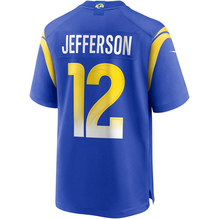 Los Angeles Rams Van Jefferson Draft Pick NFL jersey front view