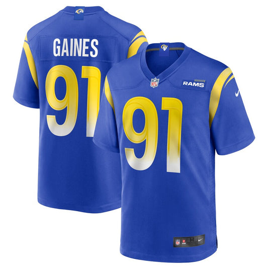 Los Angeles Rams Greg Gaines NFL jersey front view