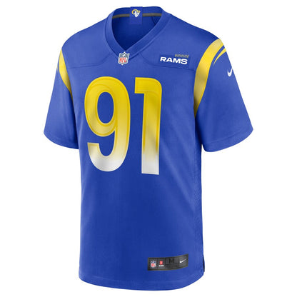 Los Angeles Rams Greg Gaines NFL jersey front view