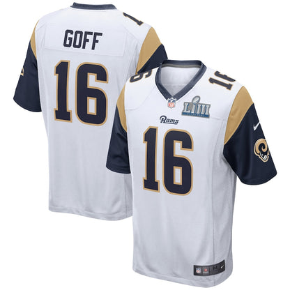 Los Angeles Rams Jared Goff Super Bowl Liii NFL jersey front view
