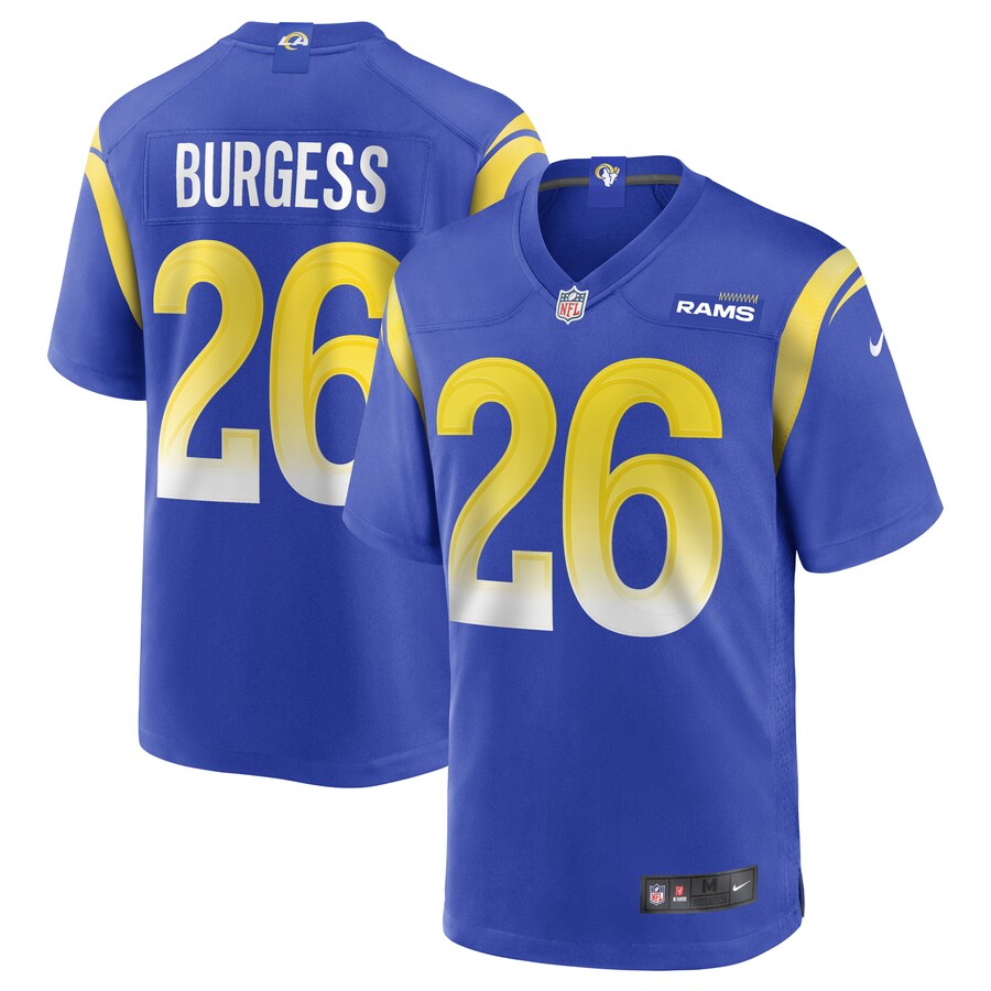 Los Angeles Rams Terrell Burgess NFL jersey front view