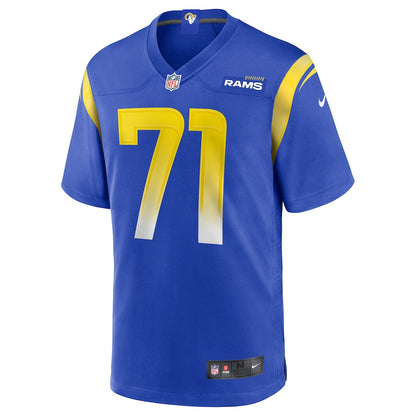 Los Angeles Rams Bobby Evans NFL jersey front view