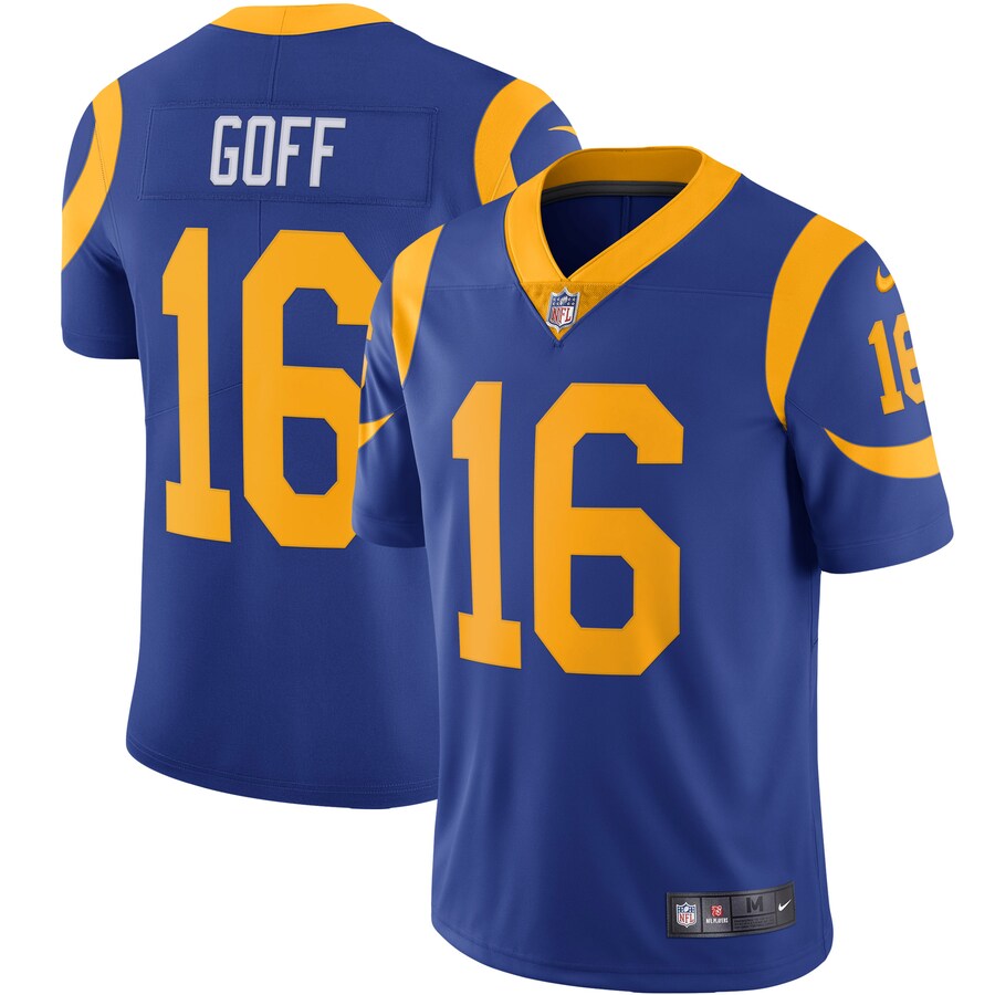 Los Angeles Rams Jared Goff NFL jersey front view