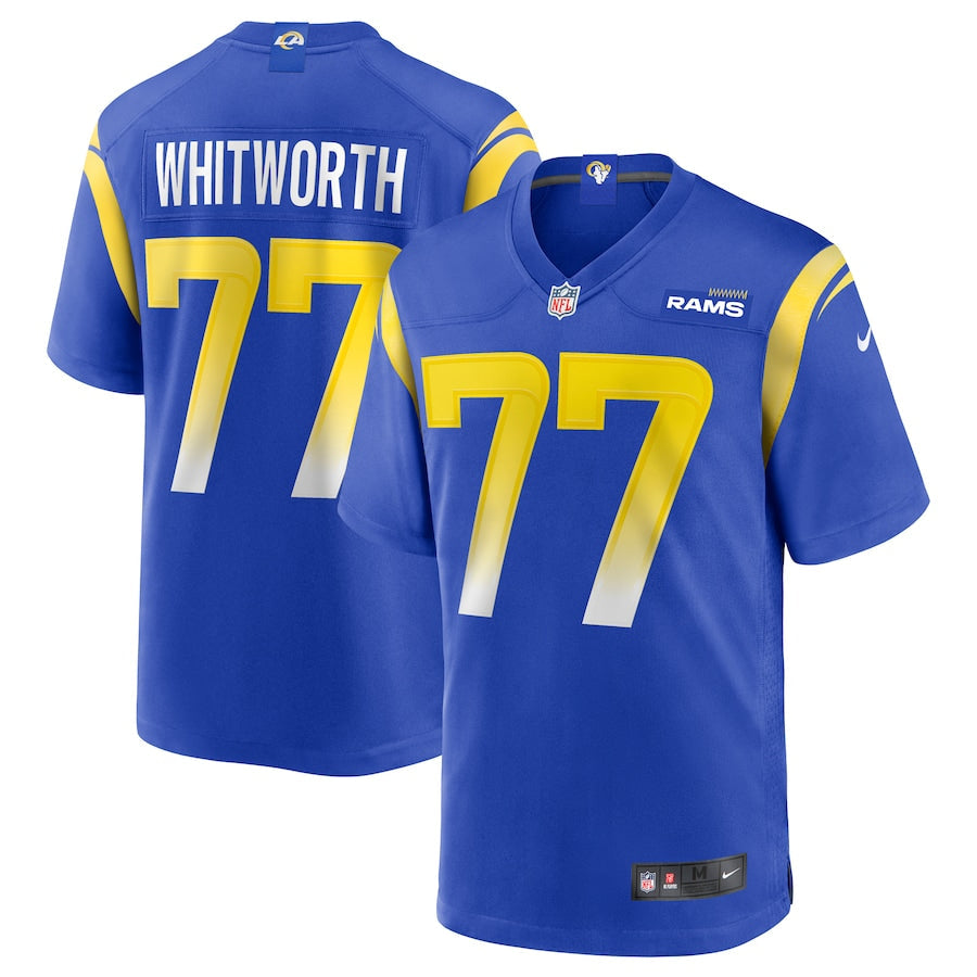 Los Angeles Rams Andrew Whitworth NFL jersey front view