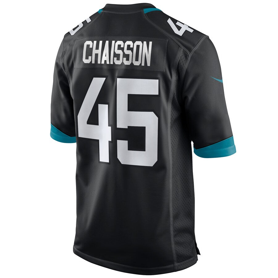Jacksonville Jaguars Klavon Chaisson Draft First Round NFL jersey front view