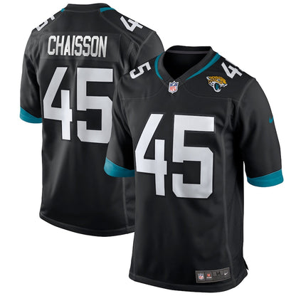 Jacksonville Jaguars Klavon Chaisson Draft First Round NFL jersey front view