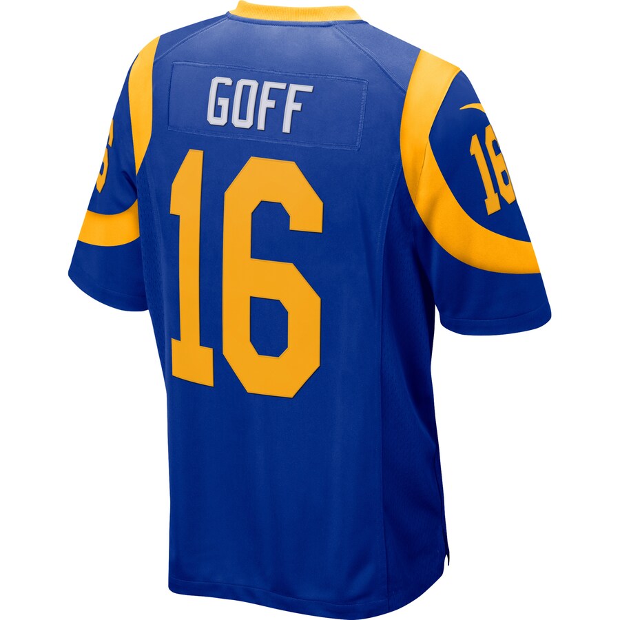 Los Angeles Rams Jared Goff NFL jersey front view