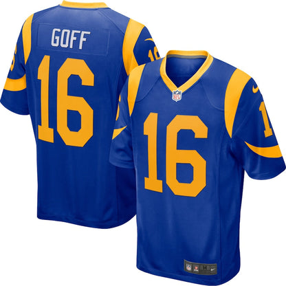 Los Angeles Rams Jared Goff NFL jersey front view