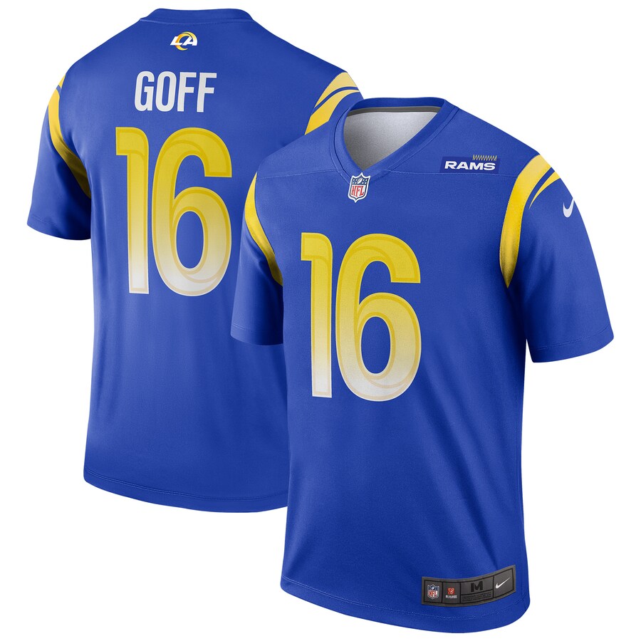 Los Angeles Rams Jared Goff Legend NFL jersey front view