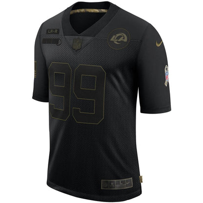Los Angeles Rams Aaron Donald Salute To Service NFL jersey front view