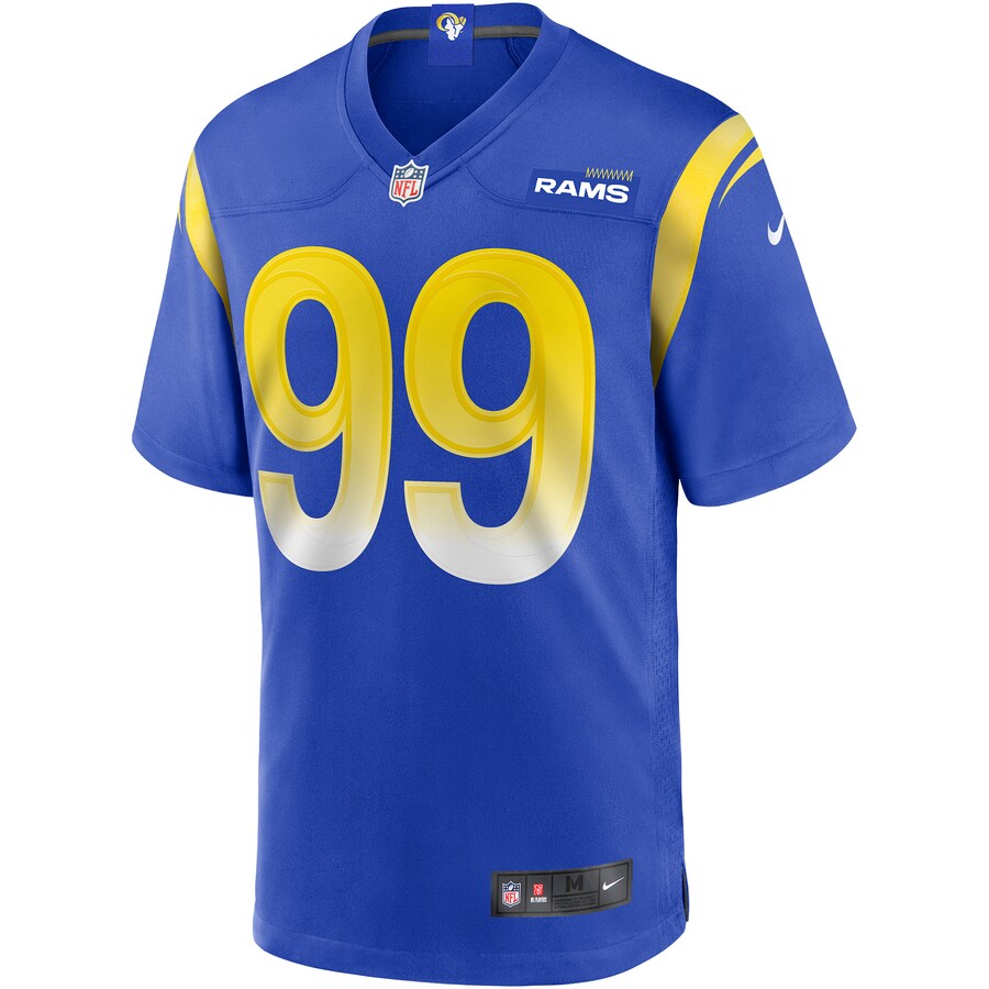 Los Angeles Rams Aaron Donald NFL jersey front view