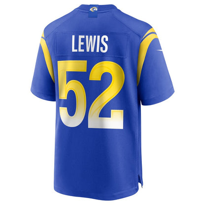 Los Angeles Rams Terrell Lewis NFL jersey front view