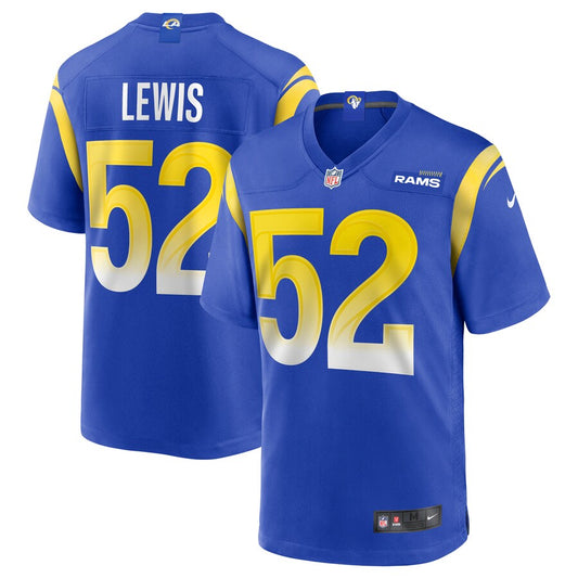 Los Angeles Rams Terrell Lewis NFL jersey front view