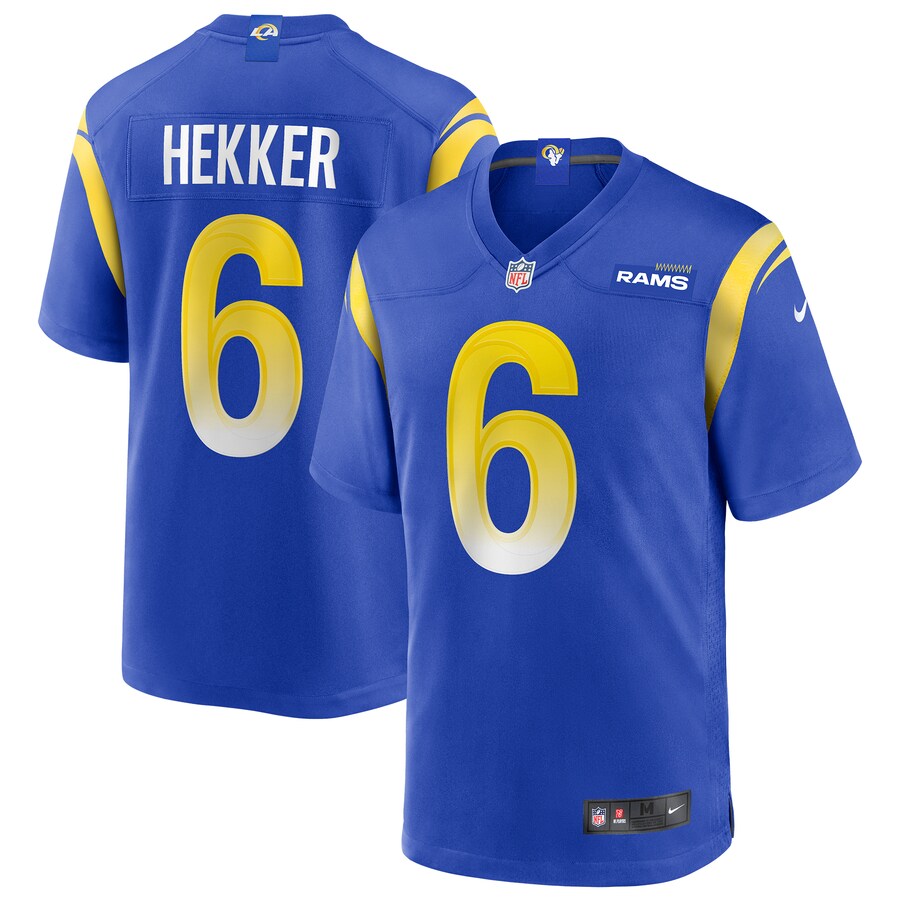 Los Angeles Rams Johnny Hekker NFL jersey front view
