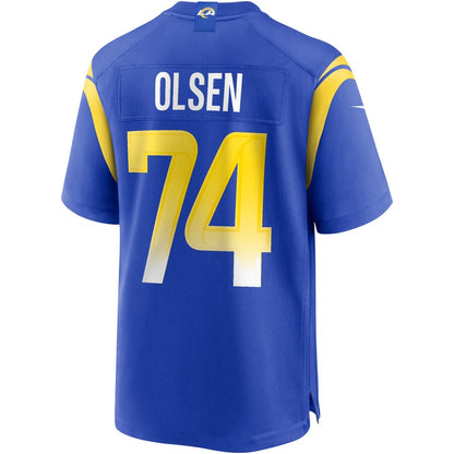 Los Angeles Rams Merlin Olsen NFL jersey front view