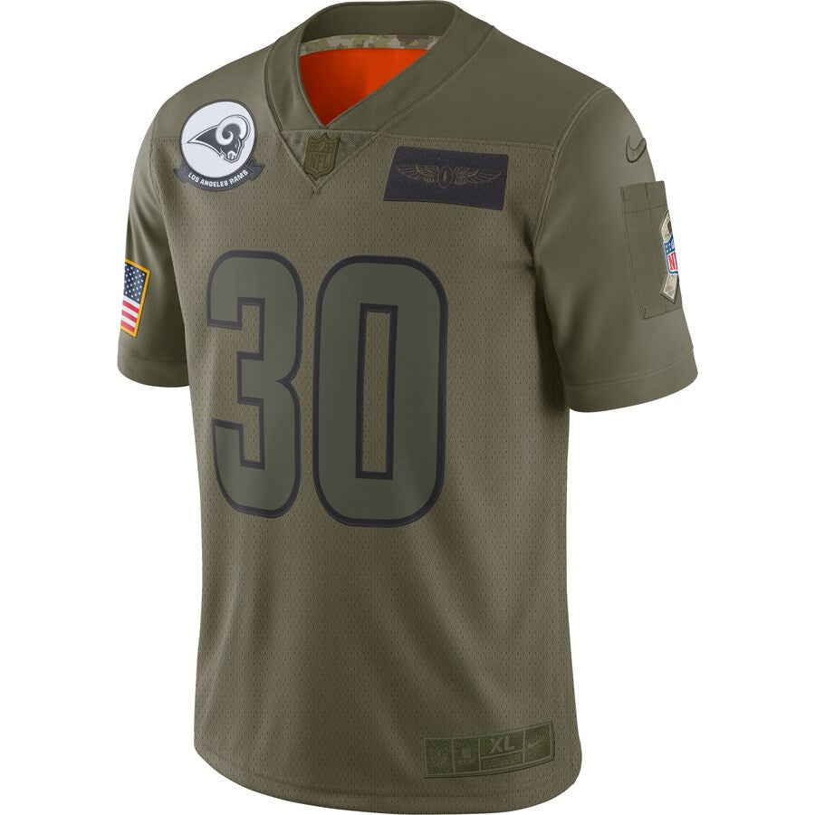 Los Angeles Rams Todd Gurley II Salute To NFL jersey front view