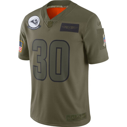Los Angeles Rams Todd Gurley II Salute To NFL jersey front view