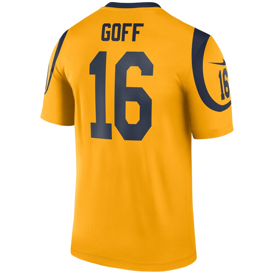 Los Angeles Rams Jared Goff Legend NFL jersey front view