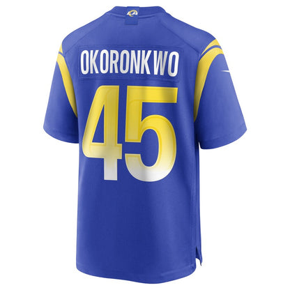 Los Angeles Rams Ogbonnia Okoronkwo NFL jersey front view