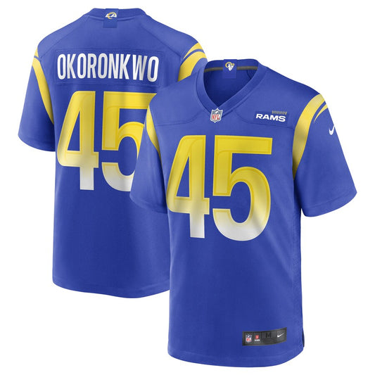 Los Angeles Rams Ogbonnia Okoronkwo NFL jersey front view