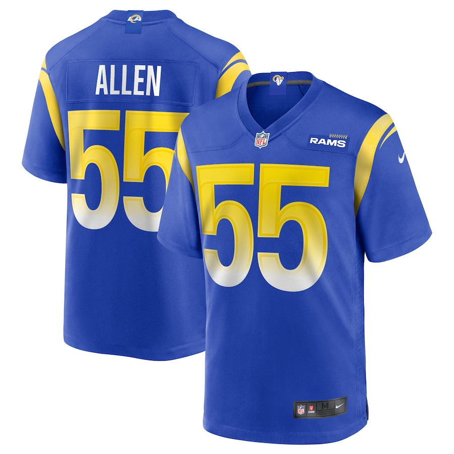 Los Angeles Rams Brian Allen NFL jersey front view