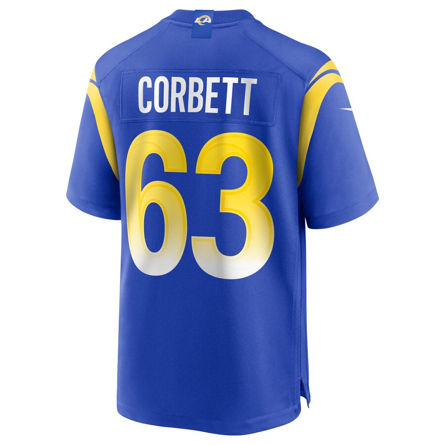 Los Angeles Rams Austin Corbett NFL jersey front view