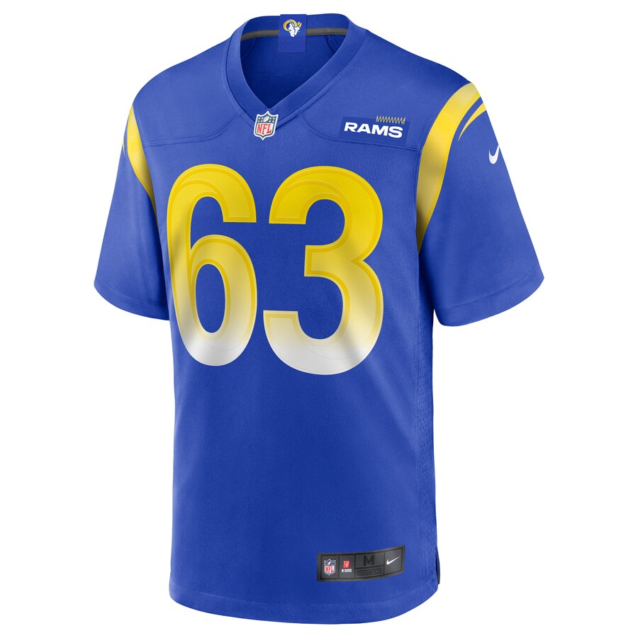 Los Angeles Rams Austin Corbett NFL jersey front view