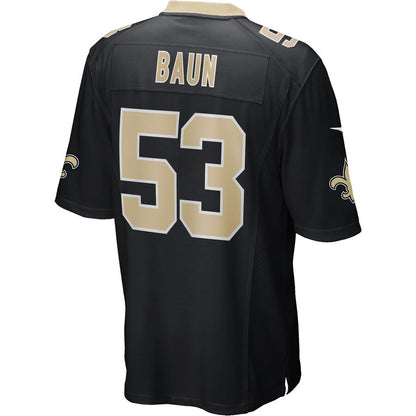 New Orleans Saints Zack Baun NFL jersey front view