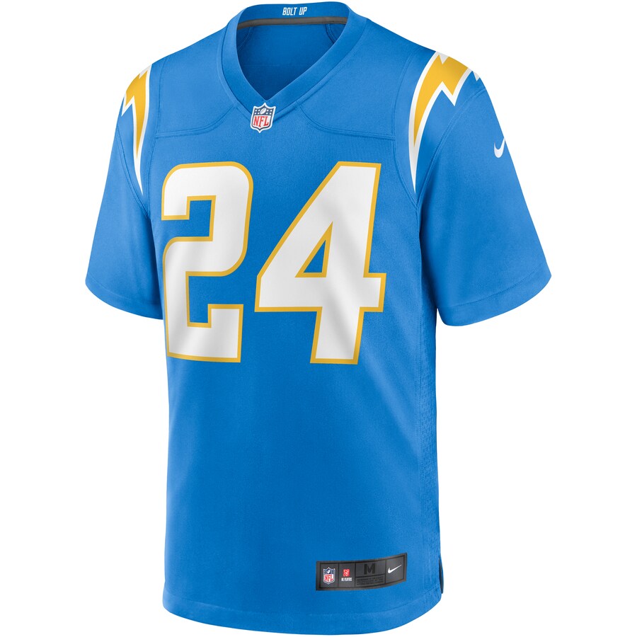 Los Angeles Chargers Nasir Adderley NFL jersey front view