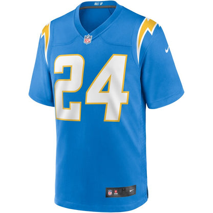 Los Angeles Chargers Nasir Adderley NFL jersey front view