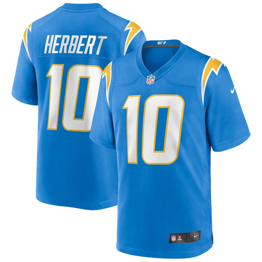 Los Angeles Chargers Justin Herbert NFL jersey front view