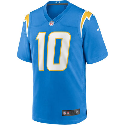 Los Angeles Chargers Justin Herbert NFL jersey front view